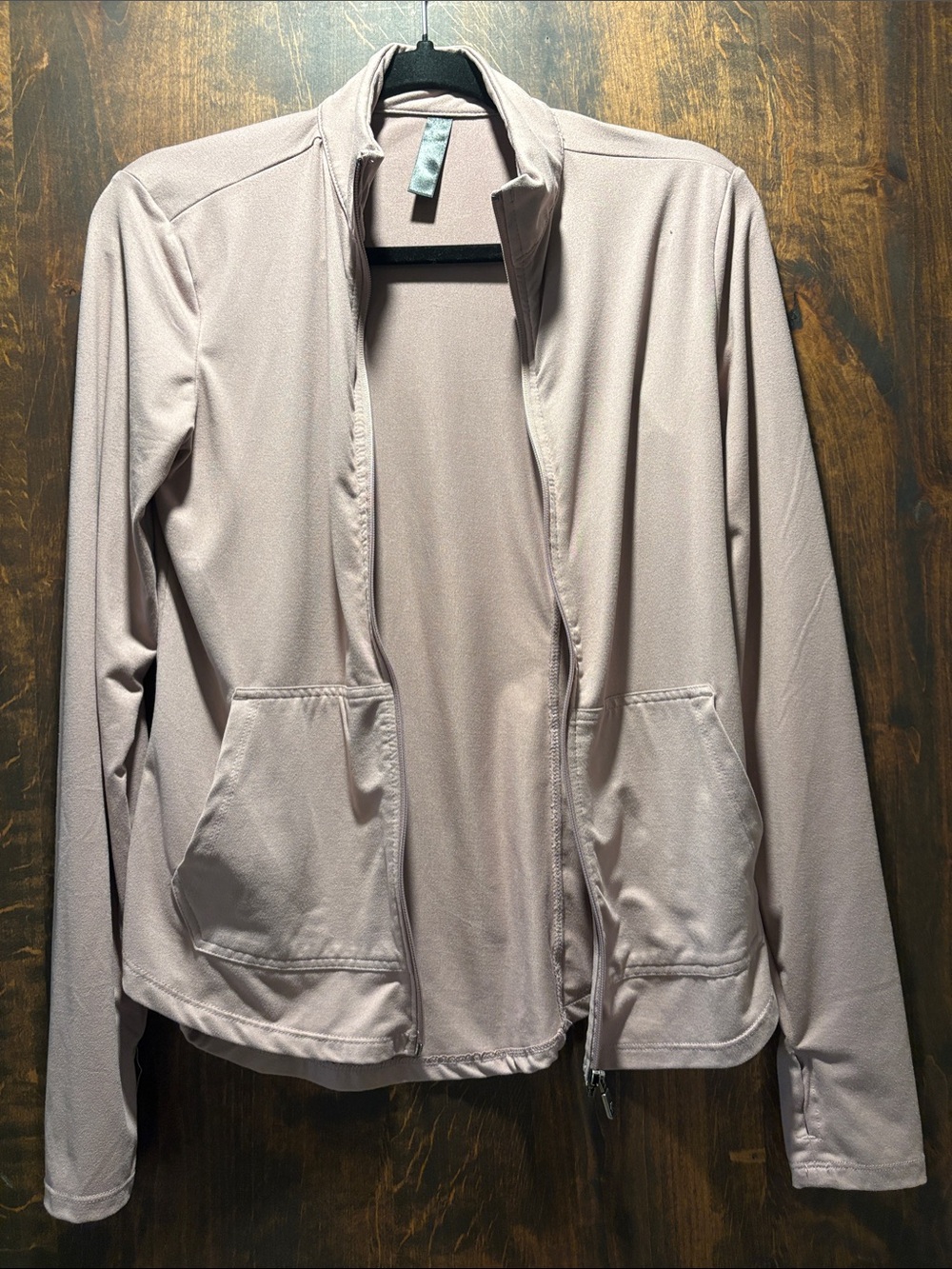 Kyodan Blush Pink Zip-Front Bomber Jacket